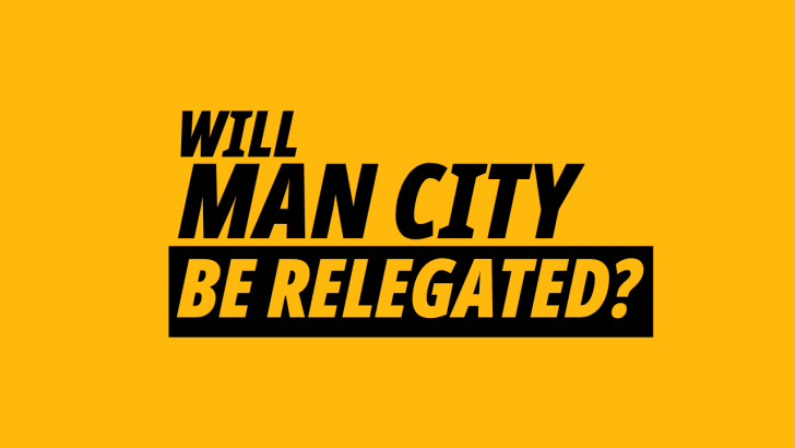 Image for betfair story on Man City being relegated